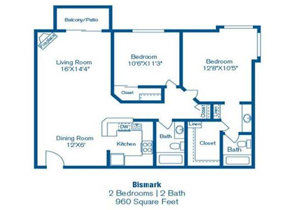 Bismark Floor Plan Bismark Floor Plan at Norwalk Metropointe, California