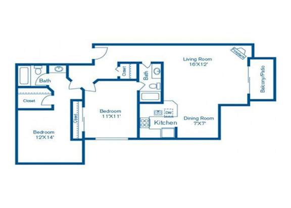 Floor Plan  Formosa Floor Plan at Norwalk Metropointe, Norwalk California