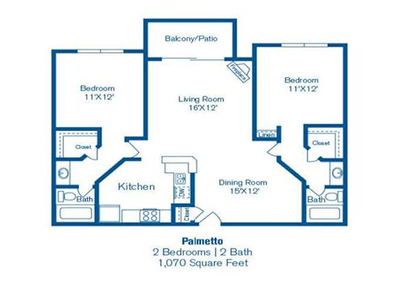 Palmetto Floor Plan Palmetto Floor Plan at Norwalk Metropointe, Norwalk