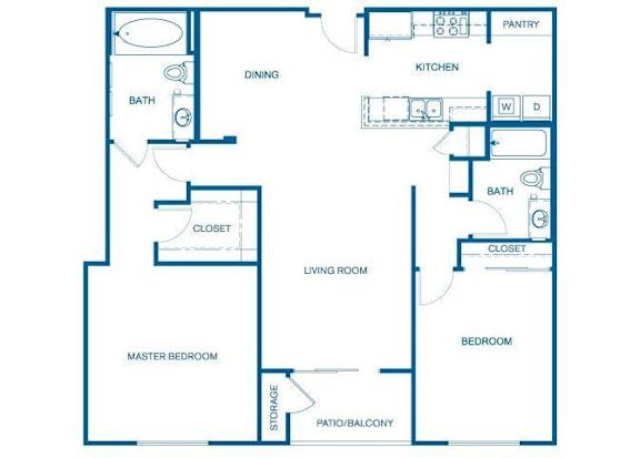 B2 Floor Plan at 6940 Sepulveda, California