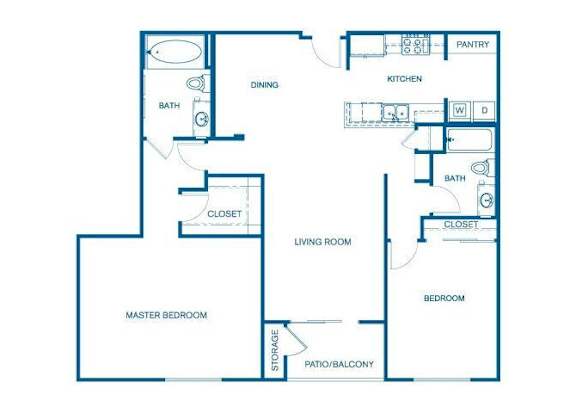B3 Floor Plan at 6940 Sepulveda, California, 91405