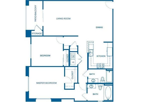 B5 Floor Plan at 6940 Sepulveda, Van Nuys