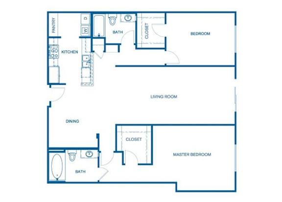 B6 Floor Plan at 6940 Sepulveda, Van Nuys, CA 91405