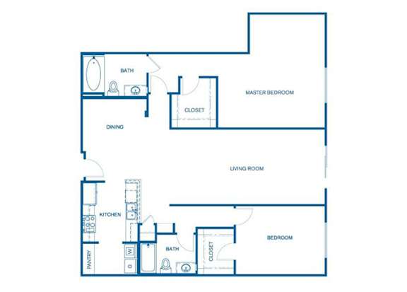 B7 Floor Plan at 6940 Sepulveda, Van Nuys, CA