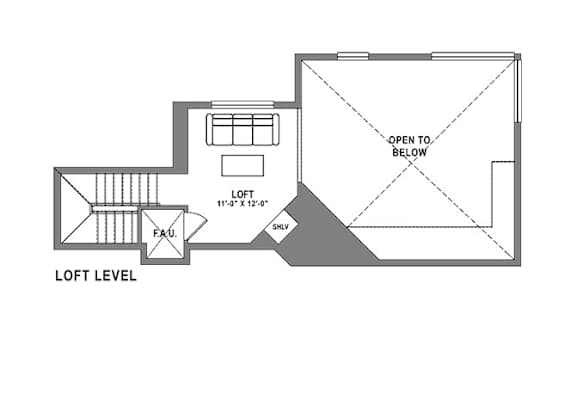 C1 Loft Floor Plan at Baker Block, Costa Mesa, CA, 92626