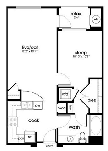 A3 Floor Plan at Rize Irvine, Irvine, CA, 92614