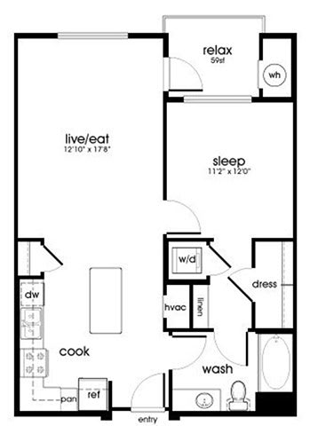 A4 Floor Plan at Rize Irvine, Irvine, CA, 92614