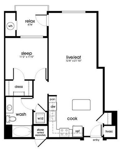A6 Floor Plan at Rize Irvine, California