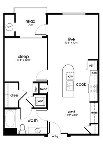 A7 Floor Plan at Rize Irvine, Irvine, CA, 92614