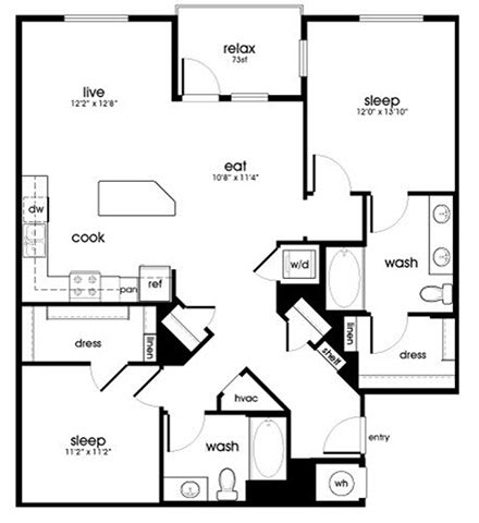 B7 Floor Plan at Rize Irvine, California, 92614