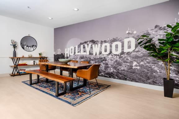 Spacious Sitting Room at The Preston Miracle Mile Apartments, Los Angeles, CA