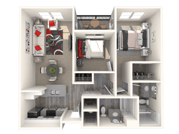 Stickley Floor Plan at 55+ FountainGlen Seacliff, California