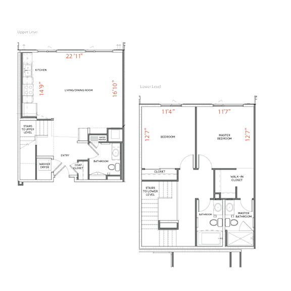 B15 Floor Plan at Urbana Apartments, California