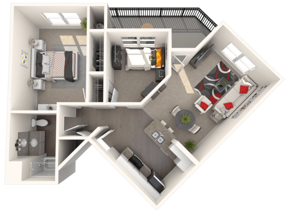 Villa - Two bedroom, one bathroom at FountainGlen Temeucla
