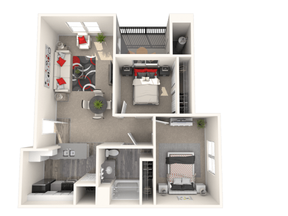 Villa Floor Plan at 55+ FountainGlen Seacliff, California