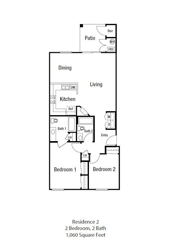 a floor plan of a studio apartment with a bedroom and a living room