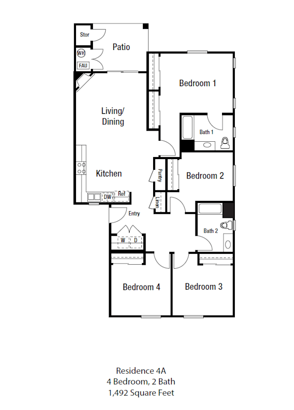 a floor plan of a house with a bedroom and a living room