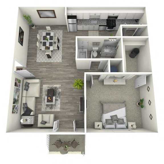 1Bed 1Bath at Crest at East Cobb Apartments, GA, 30062