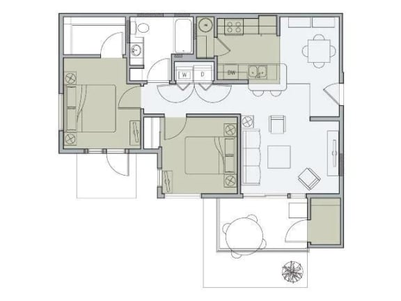 a floor plan of a house