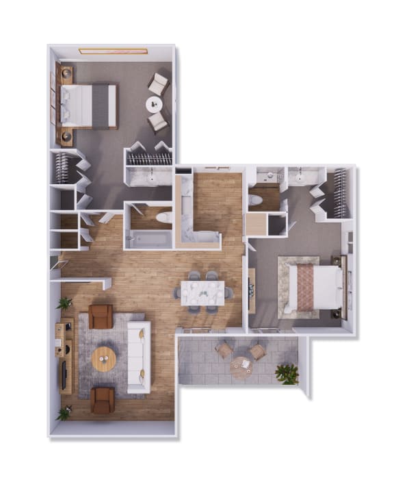 B2-BWHBKI Floor Plan B2-BWHBKI Floor Plan at Willow Creek, Kansas City, 64114