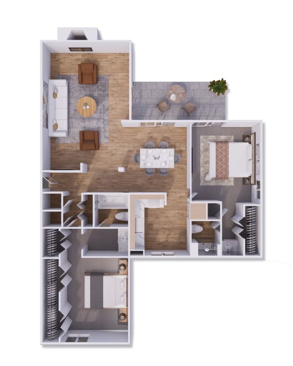 2 bed 2 bath 1304 square feet 2 bed 2 bath 1304 square feet at Willow Creek, Kansas City, 64114