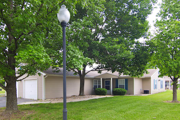 Lamp in the park at Cottages of Topeka, Topeka, Kansas