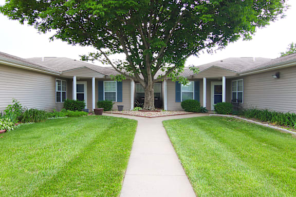 Grassy area at Cottages of Topeka, Kansas, 66608