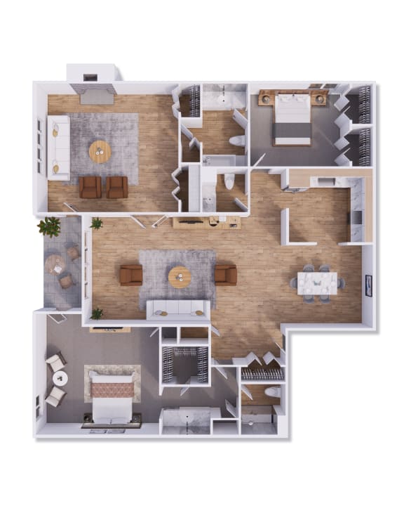 2 bed 2 bath 1760 square feet 2 bed 2 bath 1760 square feet at Willow Creek, Missouri, 64114