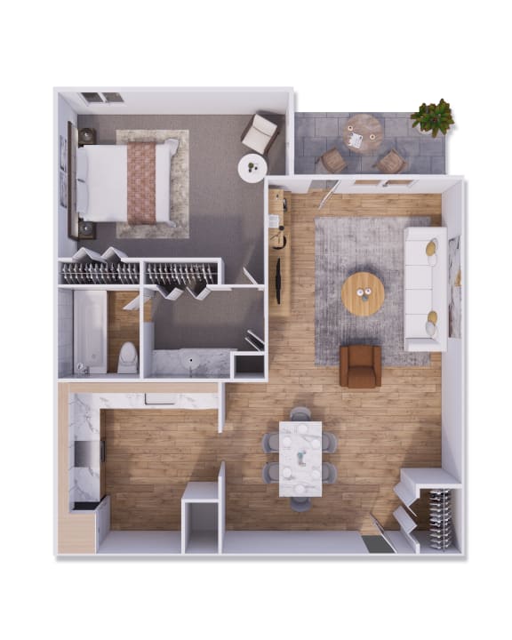 1 bed 1 bath 790 square feet 1 bed 1 bath 790 square feet at Willow Creek, Kansas City