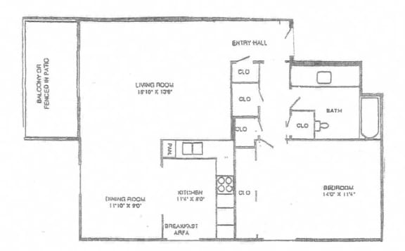 Studio, 1, 2 & 3 Bedroom Apartments in South Kansas City | Canyon Creek