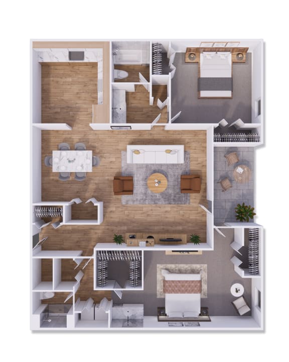 2 bed 2 bath 1132 square feet 2 bed 2 bath 1132 square feet at Willow Creek, Kansas City, Missouri