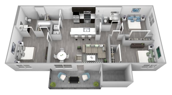our apartments have a spacious floor plan with plenty of room to move around