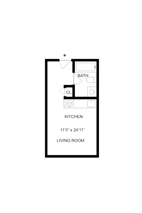 SH-Calais Floorplan at Commons at Sylvan Highlands Apartments, Portland, OR, 97225