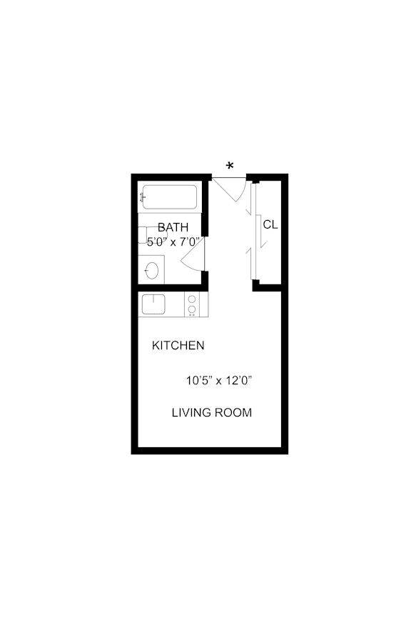 SH-Cambria Floor Plan at Commons at Sylvan Highlands Apartments, Oregon