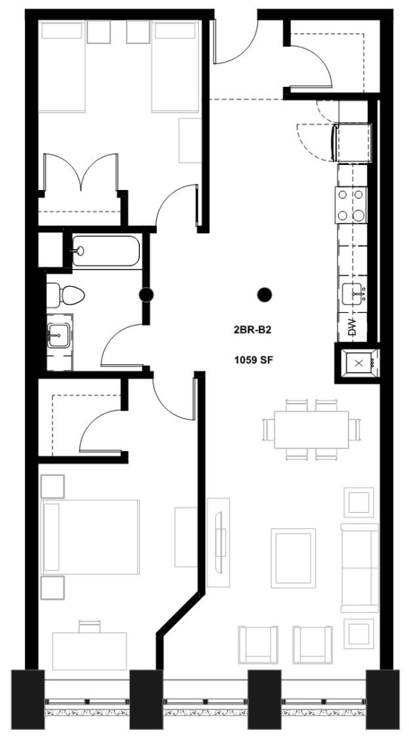 a floor plan of a small house