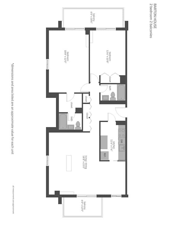 a floor plan of a house with an open floor plan with a bedroom and a