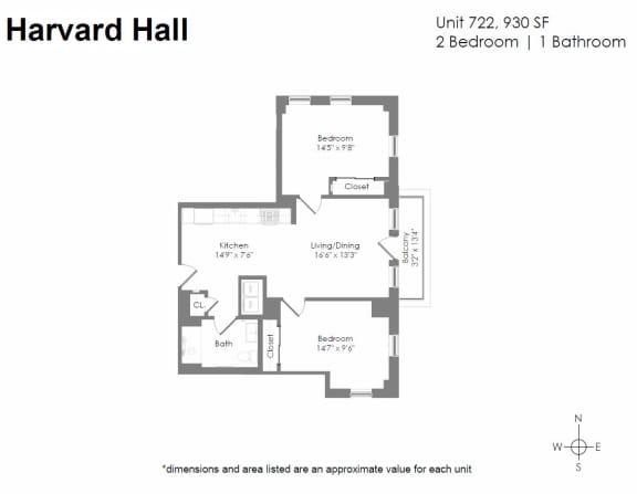 a floor plan of a house with a bedroom and a living room