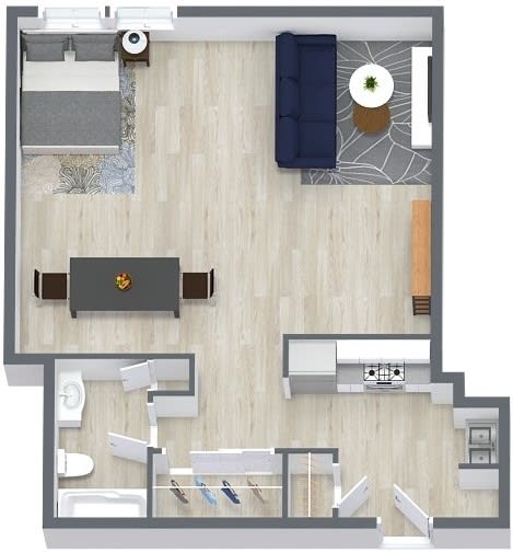 Floor Plans of Walnut Tower Apartments in Kansas City, MO