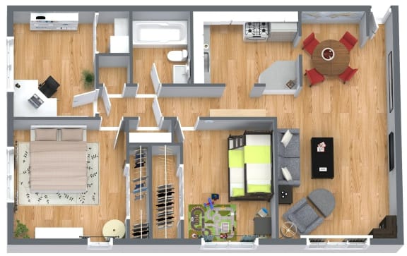 Fox Creek three bedroom floorplan