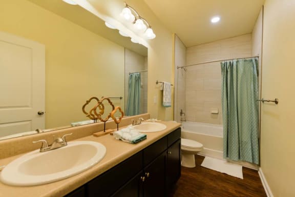 a bathroom with a sink and a toilet  at Cabana Club - Galleria Club, Jacksonville, FL, 32256