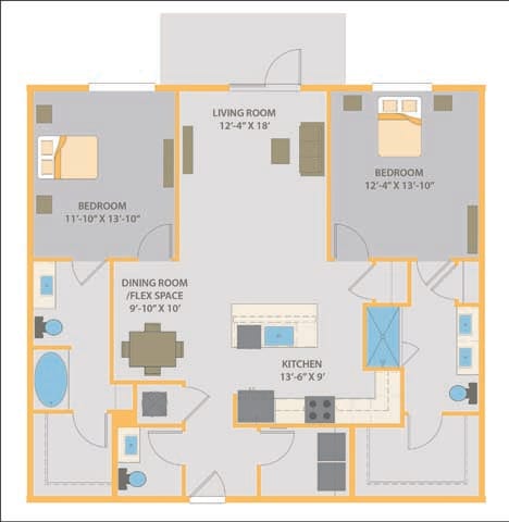 2 bed 2.5 bath at Fusion Apartments, Florida 32256