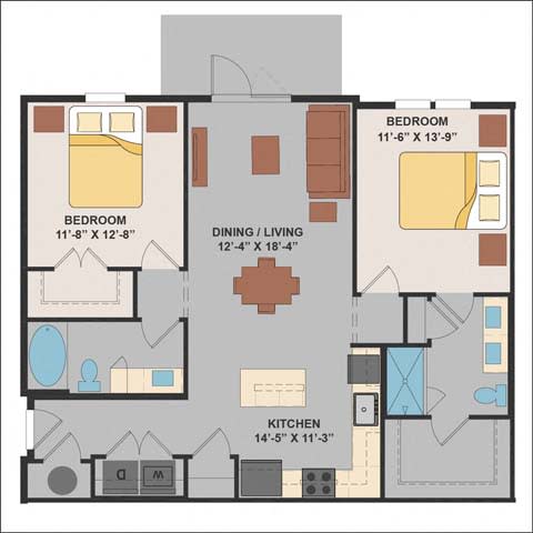 a floor plan of a home  at Luxor Club, Jacksonville, FL