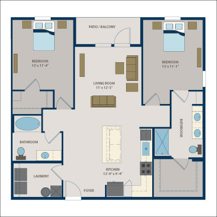 Rain-Web-Floor-Plan at Fountainhead, Jacksonville, FL, 32258