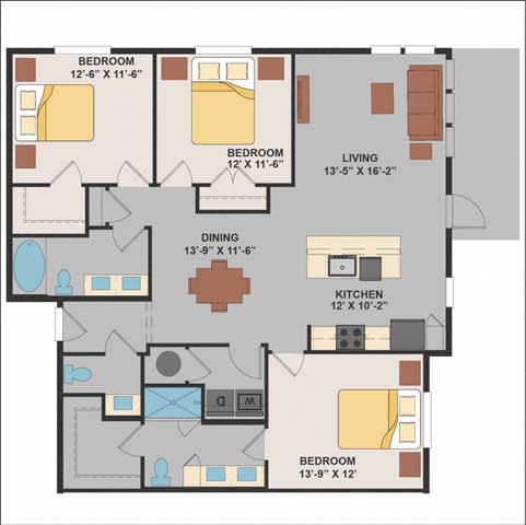 a floor plan of a home  at Luxor Club, Jacksonville, FL, 32258