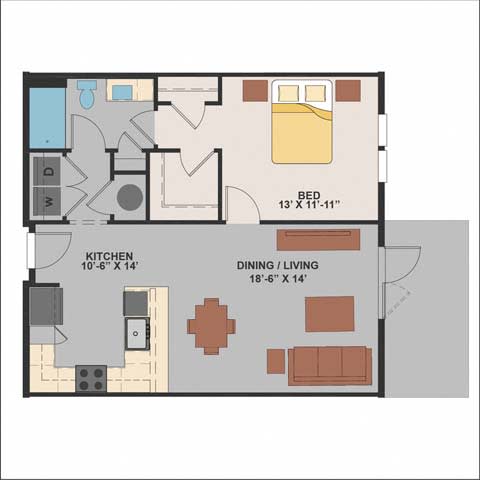 a floor plan of a home  at Luxor Club, Jacksonville