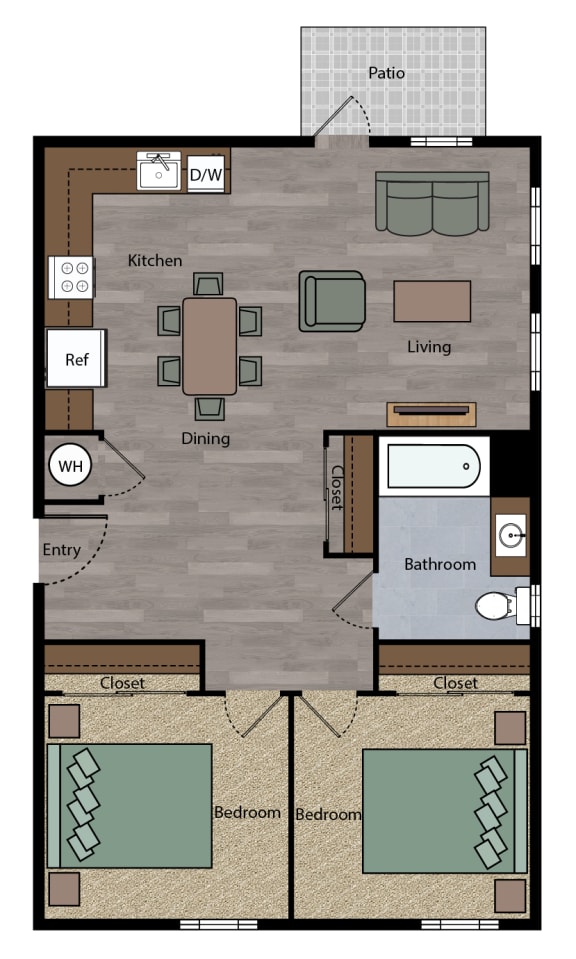 a floor plan of a home