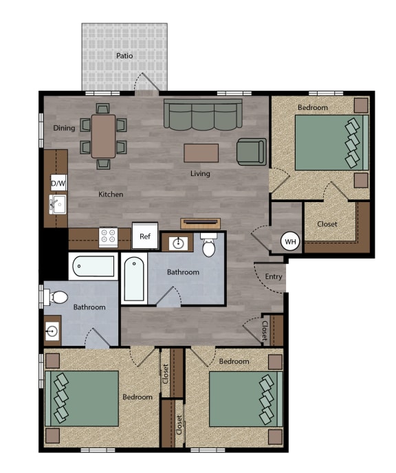 a floor plan of a home
