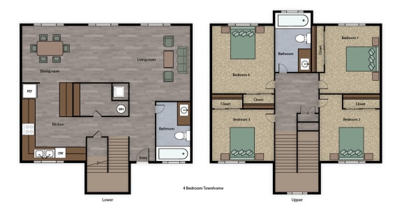 Mutual Housing at Sky Park 4-bedroom floorplan