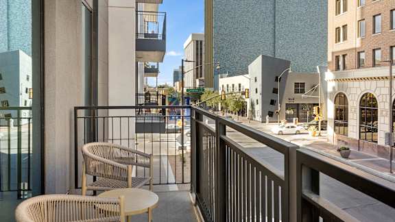 Balcony at Rendezvous Urban Flats, Tucson, AZ, 85701