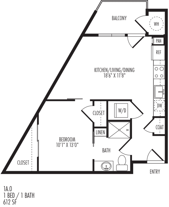 TriVista on Speer 1A0 Floor Plan